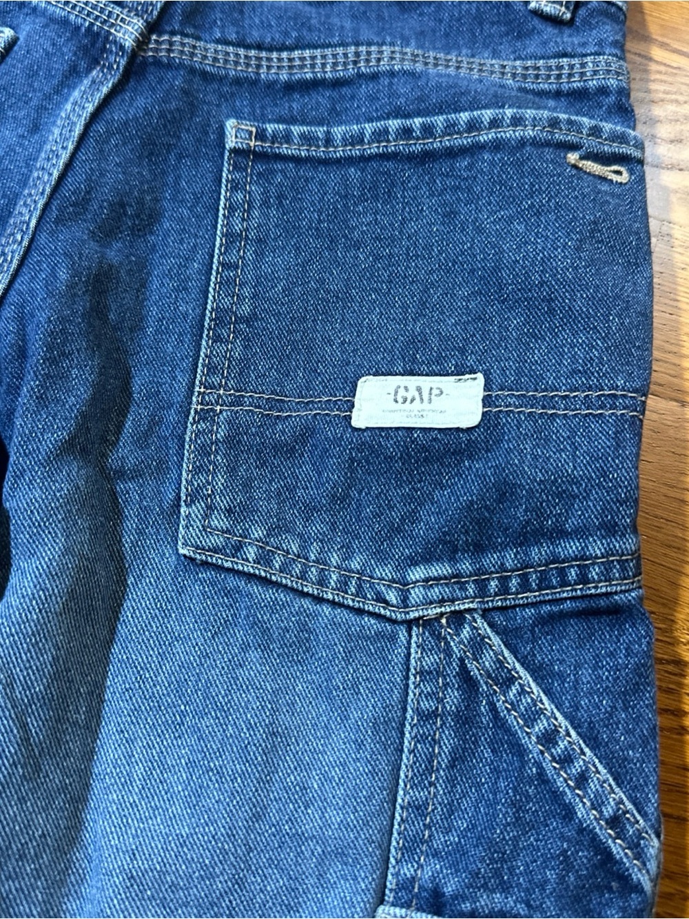 2003 Vintage Gap Kids Boys Carpenter Shorts  Jean Denim Size 10 Regular